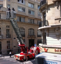 Un déménagement avec ... les pompiers !